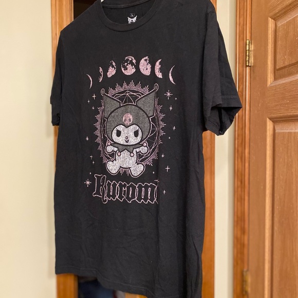 Hot Topic Kuromi by Sanrio Black T-Shirt Size Large - Picture 3 of 5